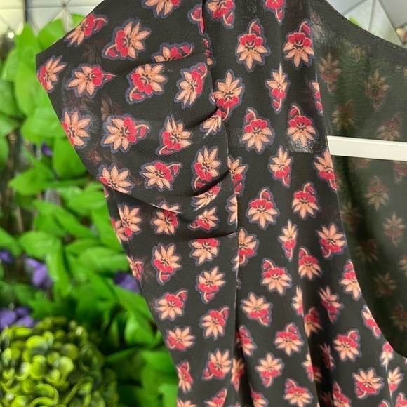 American Rag Women’s Small MIDI Floral Print Stretch Rouched Waist Flowy Dress - Picture 5 of 14